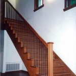 Los Altos stair and handrail, Brazilian cherry with iron balusters - 11