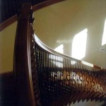 Atherton handrail maple with iron balusters - 4